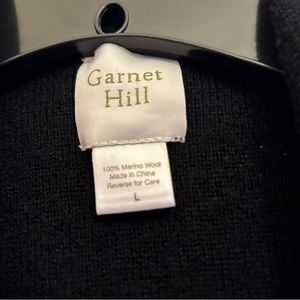 Garnet Hill wool coatigan- size L - black